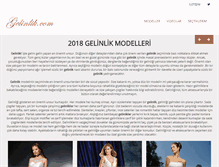 Tablet Screenshot of gelinlik.com